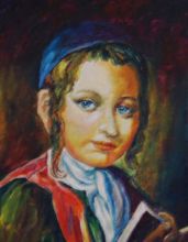 Портрет верующего мальчика.