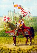 "Король Кастилии и Леона на фоне  ...