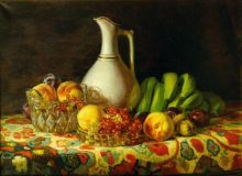 "Натюрморт с бананами". 1990 г.