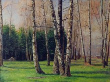 "Апрель. Берёзы". 1991 г.