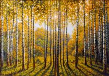 "Осень. Утро в берёзовой роще". 1997 г.