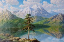 "Тишина. Озеро в горах". 2003 г.