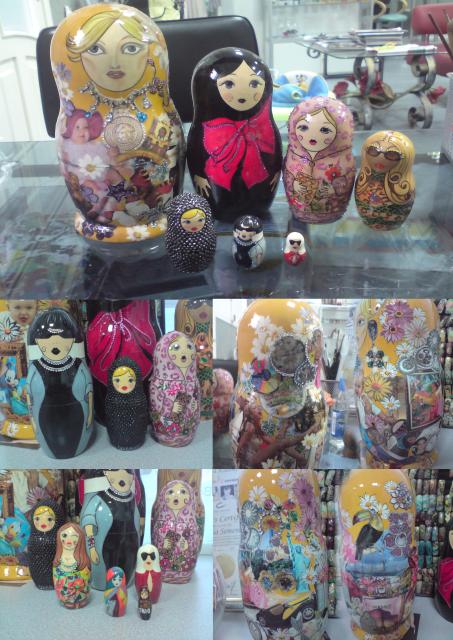 Стилизованные матрешки