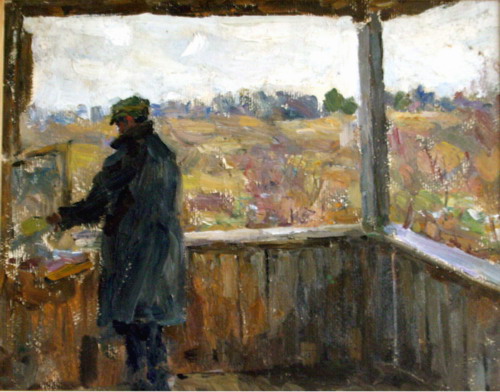 На этюдах в Тарусе