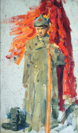 Красноармеец. (Эскиз к картине)