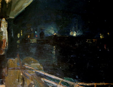 Огни строительства Куйбышевской ГЭС