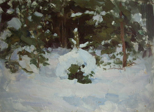 Зимой в лесу