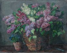 Сирень и незабудки