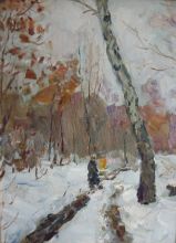 На этюдах в лесу. Ноябрь.