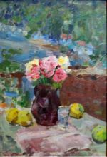 Розы и яблоки