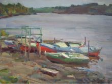 Лодки на Волхове