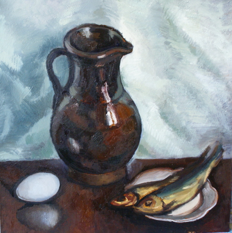 Натюрморт с салакой