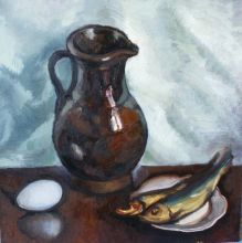 Натюрморт с салакой