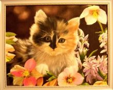 Цветочный котенок