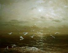 Пейзаж с чайками