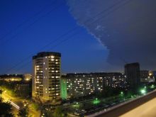 Небо и туча перед грозой