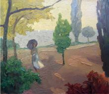 Девушка с зонтиком