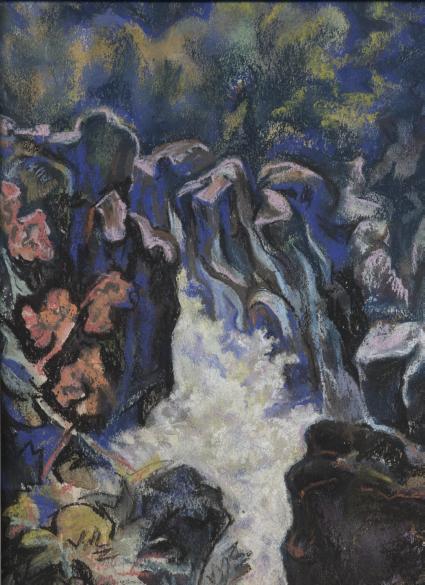 Водопад. Горная речка.