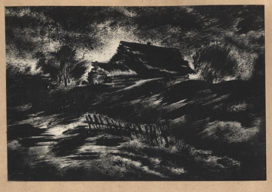 Вечер настал в деревне