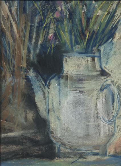 В чайнике цветы