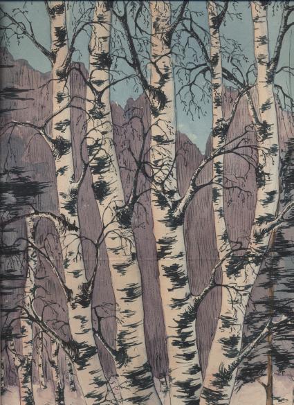 Берёзы зимой