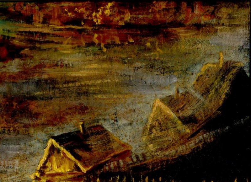 Дома на берегу озера