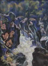 Водопад. Горная речка.