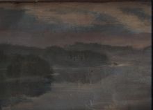 На озере Сомино ночью