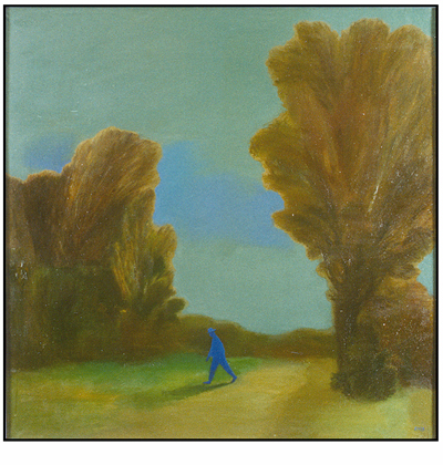 Синий пешеход