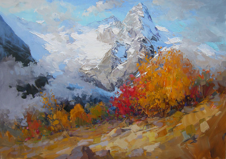 Домбайская осень.Алибек.