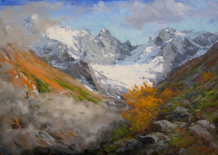 В ущелье Аманауз.Домбай.