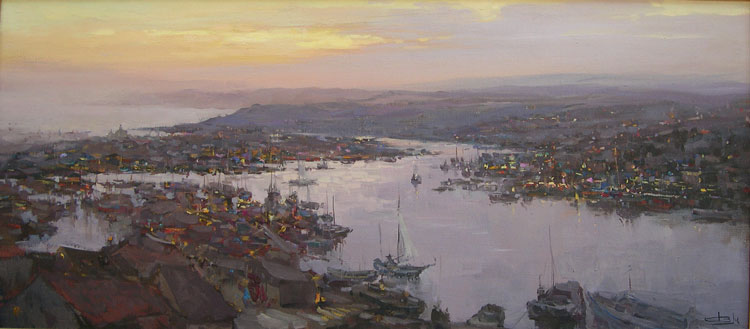 Вечер над городом. Зурбаган.