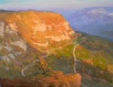 Этюд скал на закате