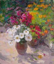 Цветочный натюрморт в нашем саду