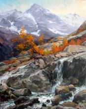 У Алибекского водопада