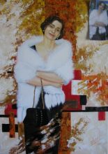 Портрет на заказ по фото "Дама в манто"