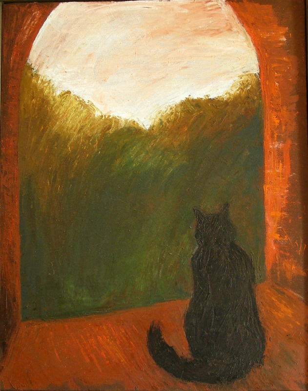 Кот на рассвете