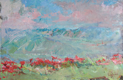 Маки  (этюд)