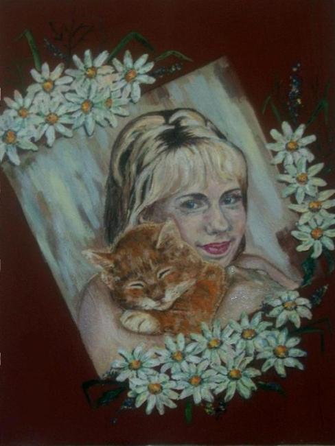 Девушка с кошкой