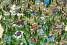 Иллюстрированная карта Финляндии (фрагмент)