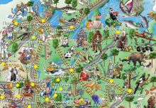 Иллюстрированная карта России (фрагмент)