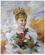 Портрет с цветами...