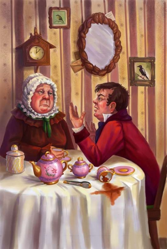 Чичиков и Коробочка. 