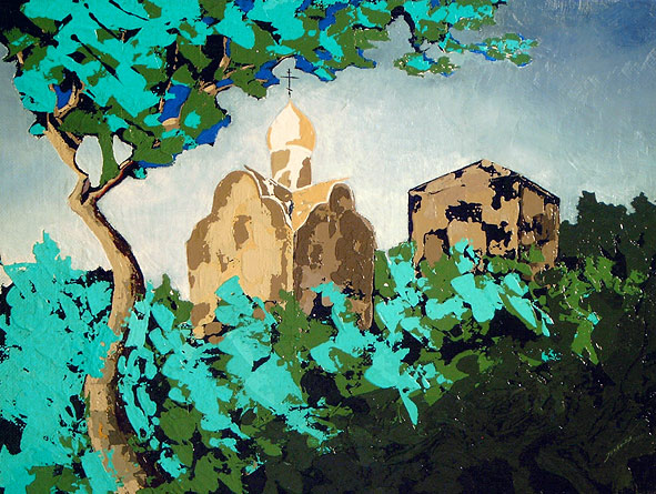 Пейзаж в окрестностях Новгорода