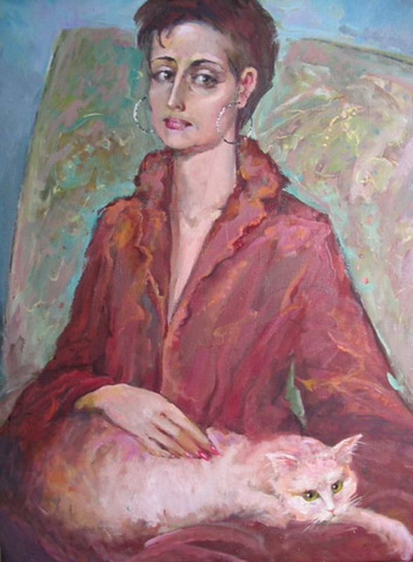 дама с котом