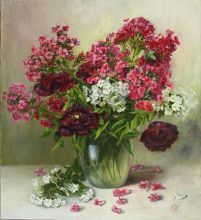 Натюрморт с белыми флоксами