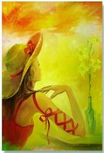 "НЕЗНАКОМКА" 2006 г. холст, масло 36х54см.