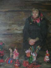 Баба с игрушками