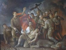 "Бой" центр. часть триптиха "Великая  ...