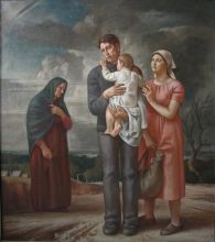 "Разлука". левая часть триптиха  ...